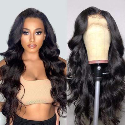 China Silky Straight Wave Moonhair Factory Cuticle Aligned Cambodian Hair 30 Inches Pre Plucked Bleached Knots Raw 13X6 Body Wave Hd Lace Up Wigs for sale