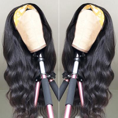 China Selling Silky Straight Full Body Wave Double Drawn Deep Wave 13X6 Full Lace Glueless Brazilian Hair Wig For Women for sale