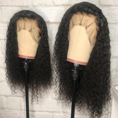 China Silky Straight Moonhair Factory 4X4 Hd Transparent Swiss Wave Half Lace Front Closure Straight Human Hair Wig for sale