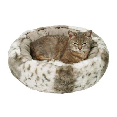 China Round Dog Beds OEM ODM Perros de Para Antiestres Camas de Cama Pet Travel Lovely Luxury Removable Plush Pet Soothing Modern Round Dog Bed for sale