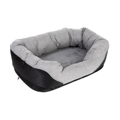 China Large Pet Bed Kennel cama de perros 60x60 Pet Cotton Breathable Luxury Plastic Dog Beds Knit Fluffy Wool Cat Bed for sale