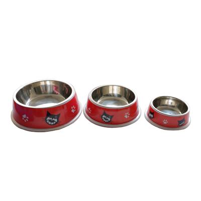 China Viable Custom Pet Melamine Bowl Cartoons Melamine Puppy Bowls for sale