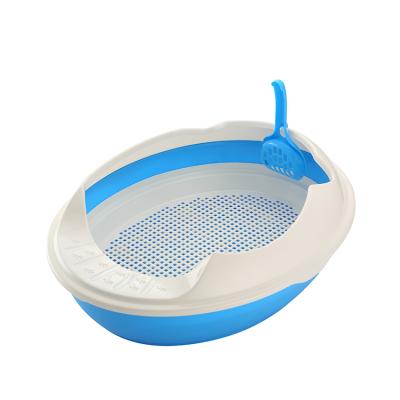 China Sustainable Eco Friendly Wholesale Easy Clean Cat Litter Basin With Mesh for sale