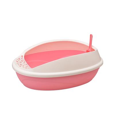 China Sustainable Plastic Cat Litter Box Cute Sandbox Cat for sale