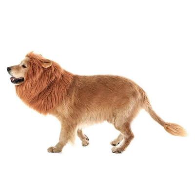 China The Viable Clothes Up Costume Funny Large Dog Hat Costume, Halloween Christmas Cosplay Dog Costume Lion Mane Wigs For Large Dogs for sale