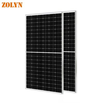 China Home Solar System 450W Glass Solar Panel Monocrystalline Rigid Silicon Half Cells for sale