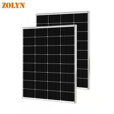 China Home Solar System 120W Solar Panels Mono Monocrystalline Mono Industrial Solar Panel Price for sale