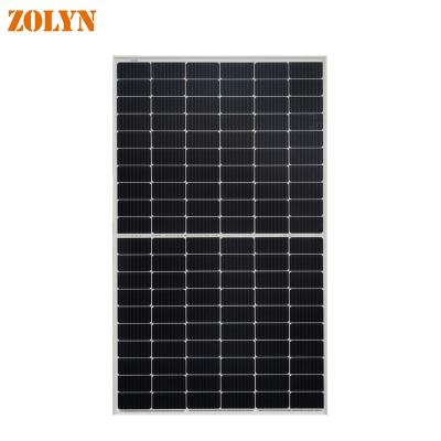 China Home Solar System 375W Good Quality Half Cell Monocrystalline Solar Panel For Home And Industrial Systems for sale