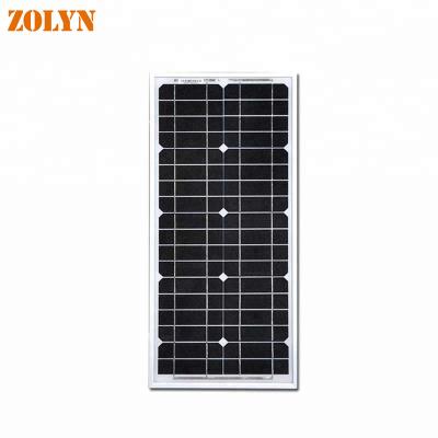 China Home Solar System 20W Solar Panel 20W Monocrystalline Rigid Solar Panel System For Home for sale