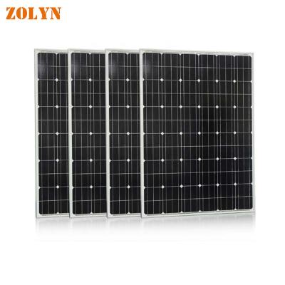 China Home Solar High Efficiency Monocrystalline Solar Panel Solar Power Systems Uses 100W/120W/135W/150W/180W/245W for sale