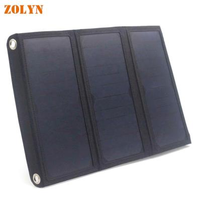 China Self-driving Hot Sale 21w Solar Portable Travel Charger Voltage Regulation Power Bank For Mobile for sale