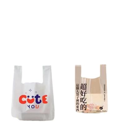 中国 プリントされたプラスチック背心 買い物用のカスタムサイズ 販売のため