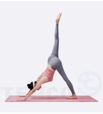 China Eco-Friendly Foldable Strip Double-Layer Non-Slip Organic Logo Custom Pattern Printed Strip Yoga Mat for sale