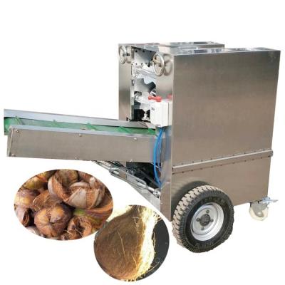 China Hot Selling High Efficiency Coconut Skin Brown Skin Coconut Husker De-husker Machine for sale