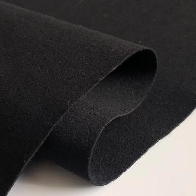 China Black 0.7mm Conductive Microfiber Leather Touch Screen Anti-Static Waterproof Suede Synthetic Leather for Outdoor Glove Products for sale