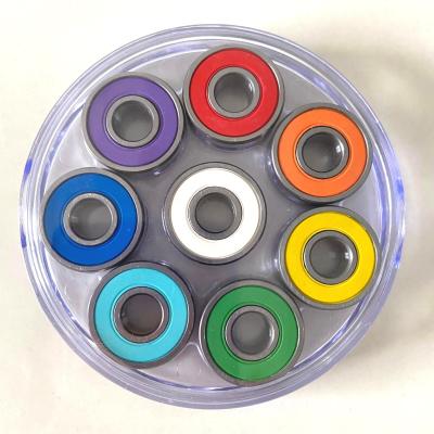 China Skateboard 608 RS Bearing Electric Skateboard Bearing Super Rainbow ABEC-7 High Quality Disc Bearing for sale