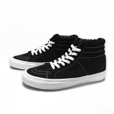 China Fashion Trend Mens Black Skateboard High Top Shoes for sale