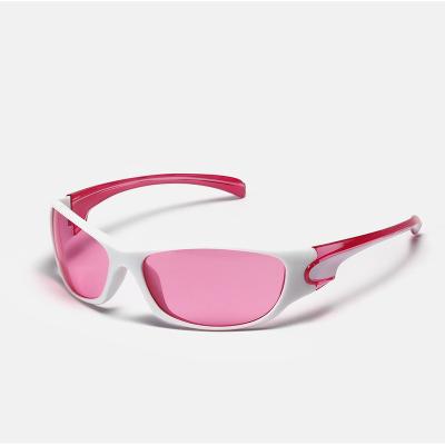 China Fashion Sunglasses 2022 Custom Colorful Sunglasses Women's Punk 2022 Logo Lens Pink SunglassTrendy Hot Sale Steam Sport for sale