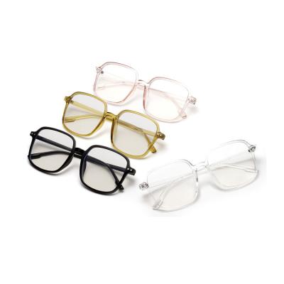 China Fashion Style Large Square Blue Light Blocking Glasses Frame Computer Reading Glasses for sale