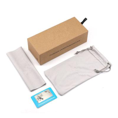 China Cheap Custom Logo Packaging Sunglasses Case Paper Box Bamboo Sunglass Case Set From PU Factory for sale