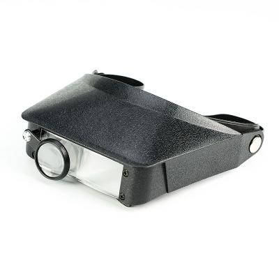 China With One Color 1.5X 3X 9.5X 11X Fixed Black Hand Magnifier Head Black Lens MG81006 Free Head Magnifier for sale