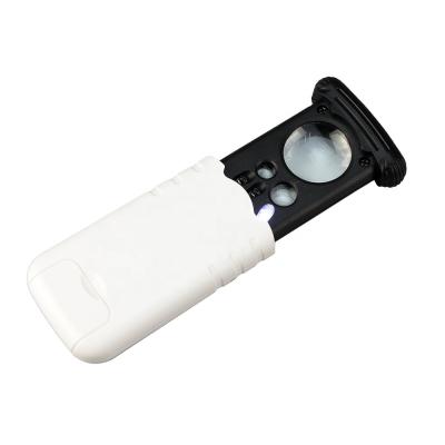 China ABS NO.930-90X 30X 60X 90X Pull Out Lens LED Illuminated Loupe Jeweler's Loupe for sale