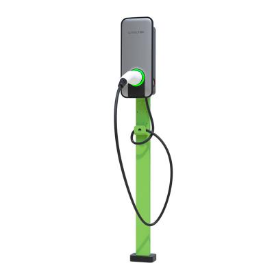 China Public EV Charging Station 7kw Car Home Appliances Charger 32A Chargers With APP Support Column Charging Points for sale