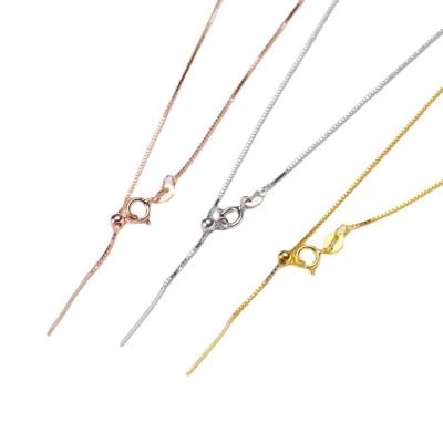 China Fashion Wholesale Ladies Fashion High Quality Brass Color Preservation Venetian Thin Chain Adjustable 18 Inch Length for sale