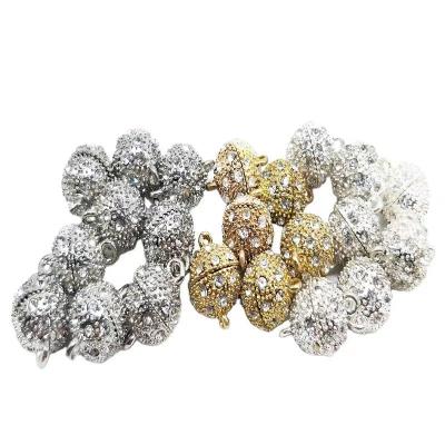 China 12mm Rhinestone Ball Magnet Jewelry Buckle Necklace Bracelet Accessories Yey-PAK for sale