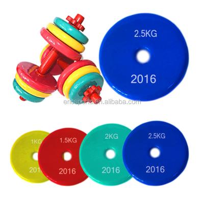 China 10kg 15kg 20kg 25kg 30kg 40kg Anti-Slip Colorful Vinyl Coated Rubber Dumbbell Set for sale