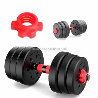 China 10kg 15kg 20kg 25kg 30kg 40kg Anti-Slip Full Weight Cement Dumbbell Set for sale