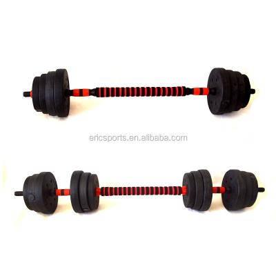 China 10kg 15kg 20kg 25kg 30kg 40kg Cement Dumbbell Adjustable Anti-Slip Set for sale