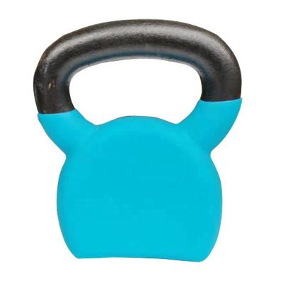 China Anti-Slip With Cast Iron Handle 4KG 6KG 8KG 12KG Vinyl Kettlebell With Neoprene Dipping Surace for sale