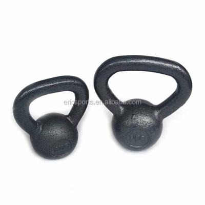 China Anti-Skid Black Powder Coated Kettlebells for sale