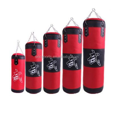 China Durable 60cm 80cm 1m 1.2m PU PVC Kick Boxing Sandbags With Chain for sale