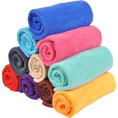 China Hypoallergenic High Absorbent Multi Color Microfiber Face Towel Made in China for sale