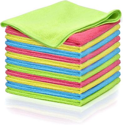 China Sustainable 80% Polyester 20% Polyamide Cleaning Cloth Polishing Car Microfiber Cloth Car Kitchen Towels Microfiber Towel for sale