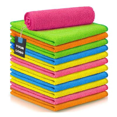 China Sustainable Professional 260gsm 300gsm 320gsm Washing Polishing Cloth Premium Detailing Edgeless Microfiber Towels for sale