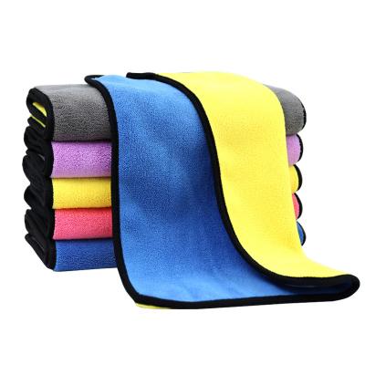 China Child-Proof Wholesale microfiber quick dry kitchen coral fleece cloth car wash cleaning microfiber towel for sale