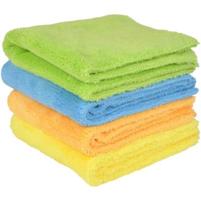 China Sustainable Plush Cloth Sunland Kitchen Wholesale High-density Coral Fleece Quick Dry Cleaning Car Wash Microfiber Towel for sale