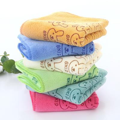 China Hypoallergenic 2023 Custom Cartoon printed Soft Microfiber Children Towel for sale