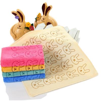 China Hypoallergenic Soft  animal print microfiber quick dry  hand towel for children for sale