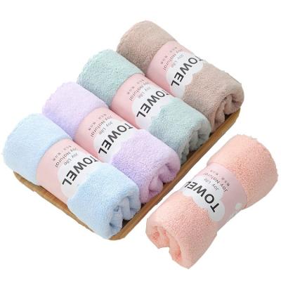 China Hypoallergenic High-density Thick Soft Super Absorbent Hotel Spa Microfiber Wash Cloth Towel For Face for sale