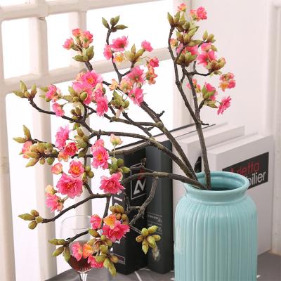 China Flower Cherry Blossom Artificial Flower 60cm stem high quality pink for sale