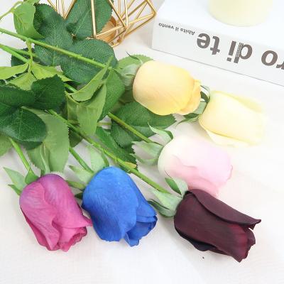 China Real Rose Hot Sale Single Preserved Rose Romantic Bud Real Touch for Wedding Party Decoration for sale