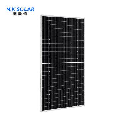 China High Quality 500W High Efficiency Solar Panel 182mm Half-Cut Solar Cells PV For On Grid And Off Grid 182mmx182mm for sale