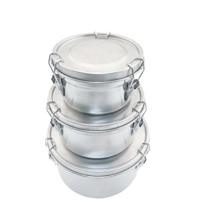 China 2021 Freshness Preservation New Product Round Sealed Food Container Box Stainless Steel Lunch Box for sale