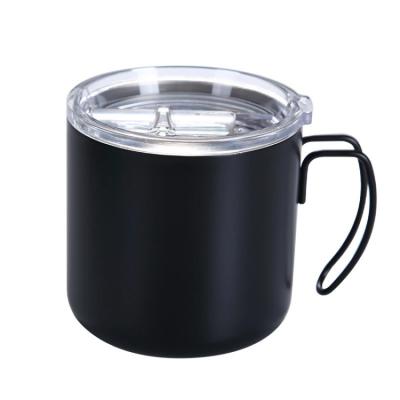 China Contemporary Hot Selling Multicolor Double Wall Stainless Steel Handle Double Wall Coffee Mug With Cover for sale