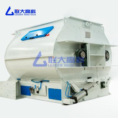 China Animal Feed Bean Mixer and Cursher Mixer Automatic Animal Feed Production Line for sale