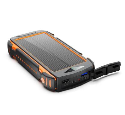 China Hot-selling 20000mAh Quick Charge Support PD18W QC3.0 Power Banks Support Custom Logo 30000 mAh Powerbank Fast Charging Solar Solar Charger for sale